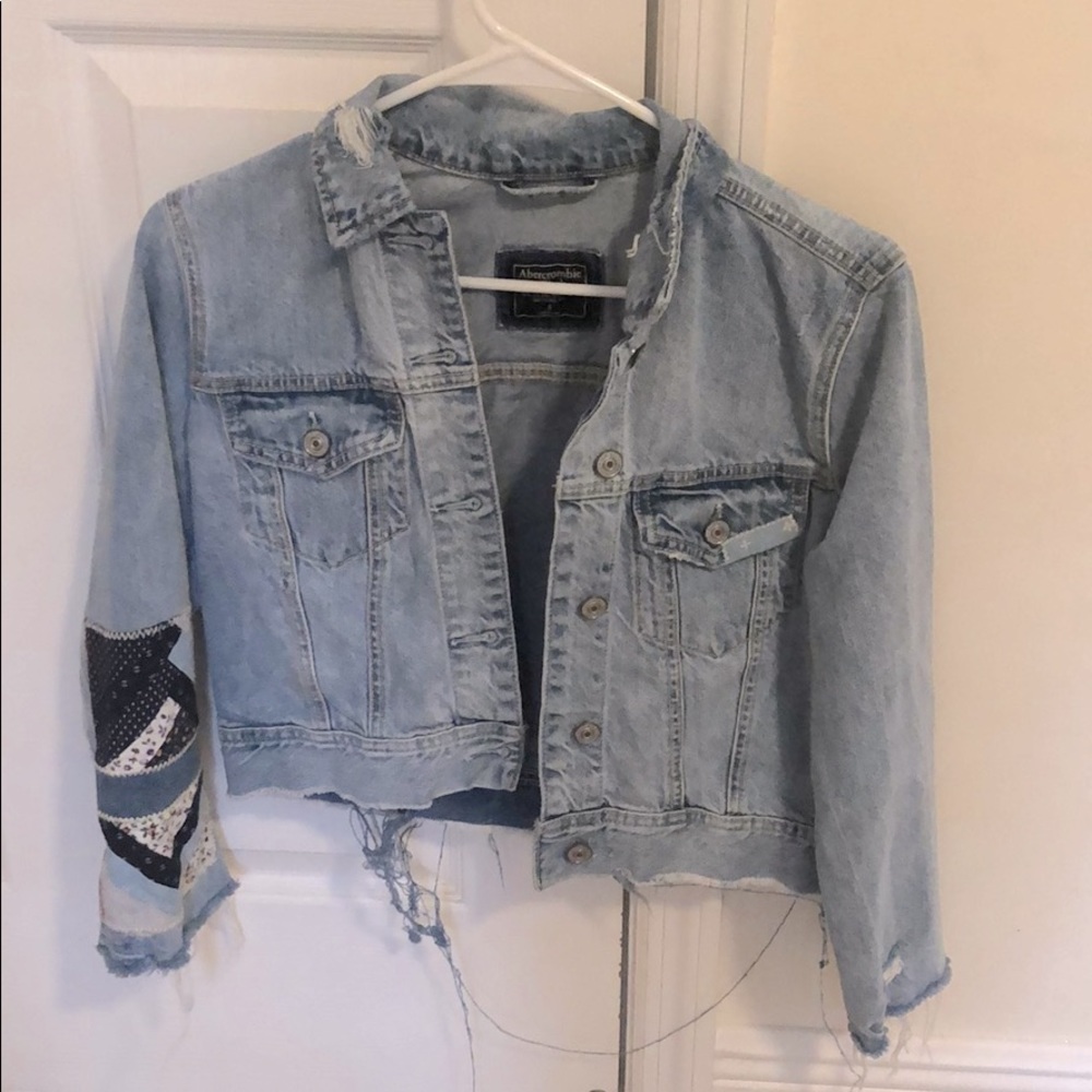 Abercrombie and Fitch Denim Jacket with Patches